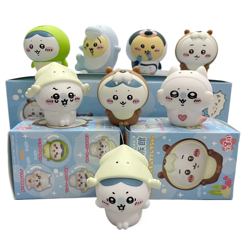 Resin Art Case - 8 sztuk/pudełko Kawaii Chiikawa Aquarium Blind