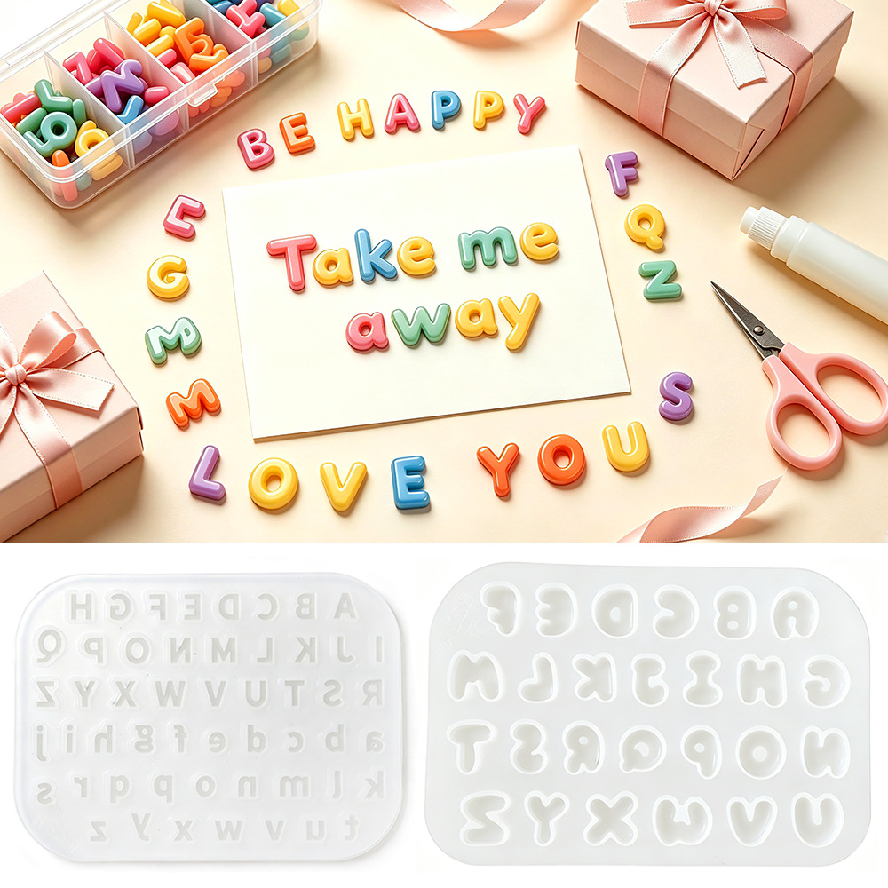 Resin Art Alphabet - Nowa forma silikonowa z alfabetem 26