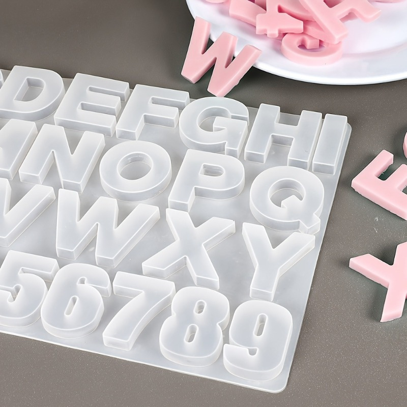 Resin Art Alphabet - Forma silikonowa do zawieszek z literami