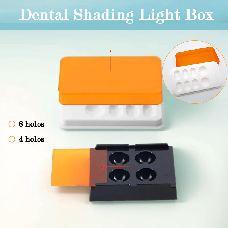 Resin Art Case - 4/8 gniazd Dental Resin Shade Light
