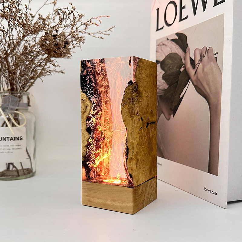 Resin Art Baby - Lampa stołowa z żywicy o tematyce