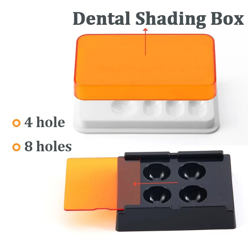 Resin Art Case - 4/8 gniazd Dental Resin Shade Light