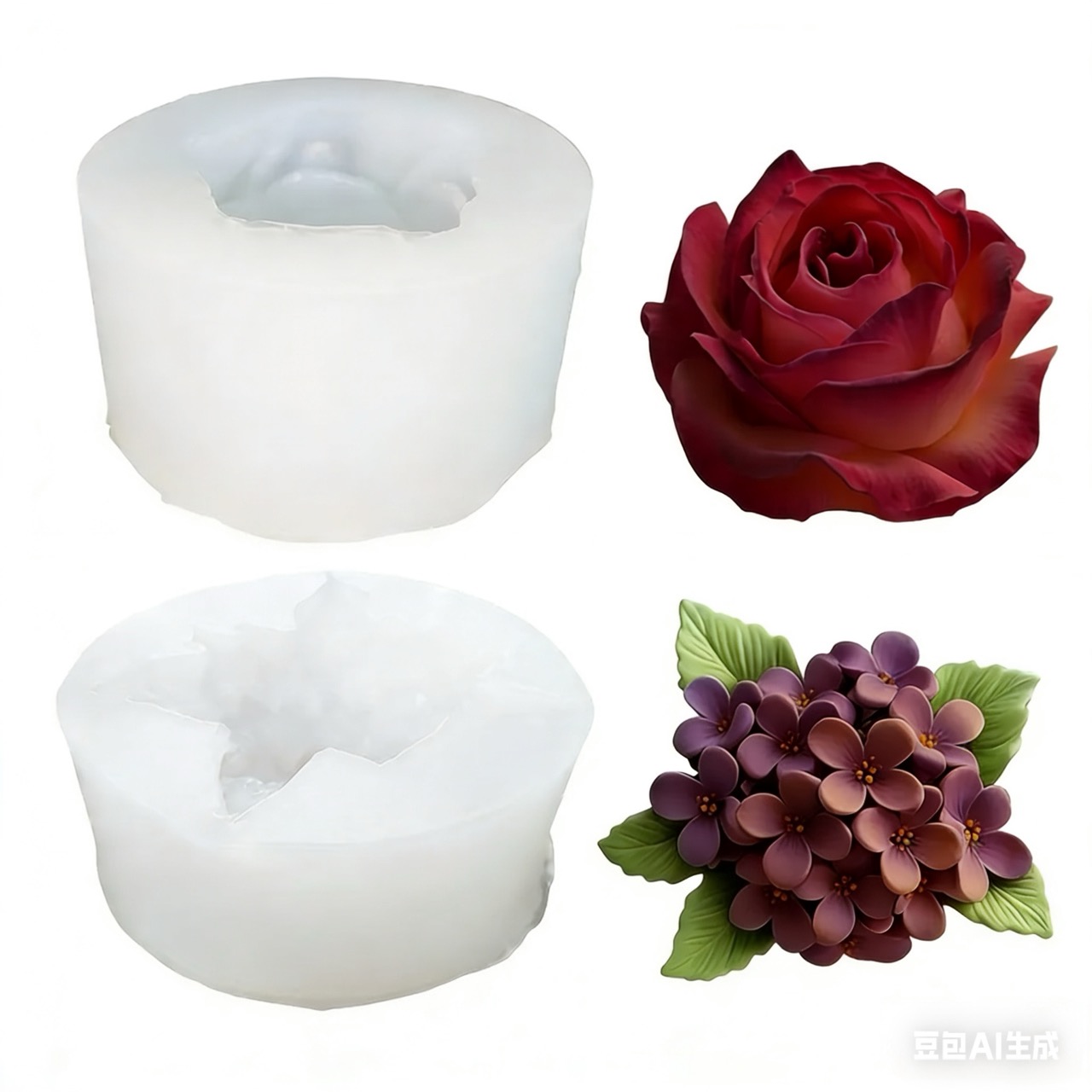 2 sztuki silikonowych form 3D  – Resin Art Rose recenzja i cena