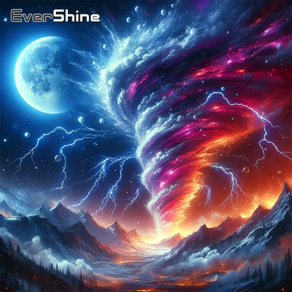 Evershine Pełny Kwadratowy Obr – Resin Art Wallpaper recenzja i cena